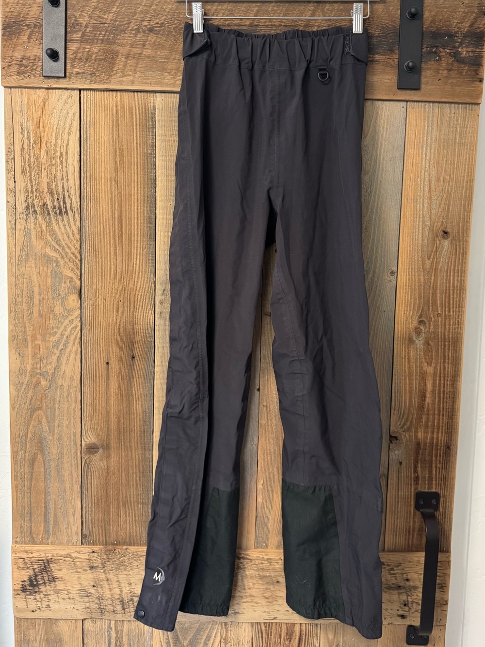 Moonstone Black Outdoor Gore-Tex Pants with Reinforced Hem